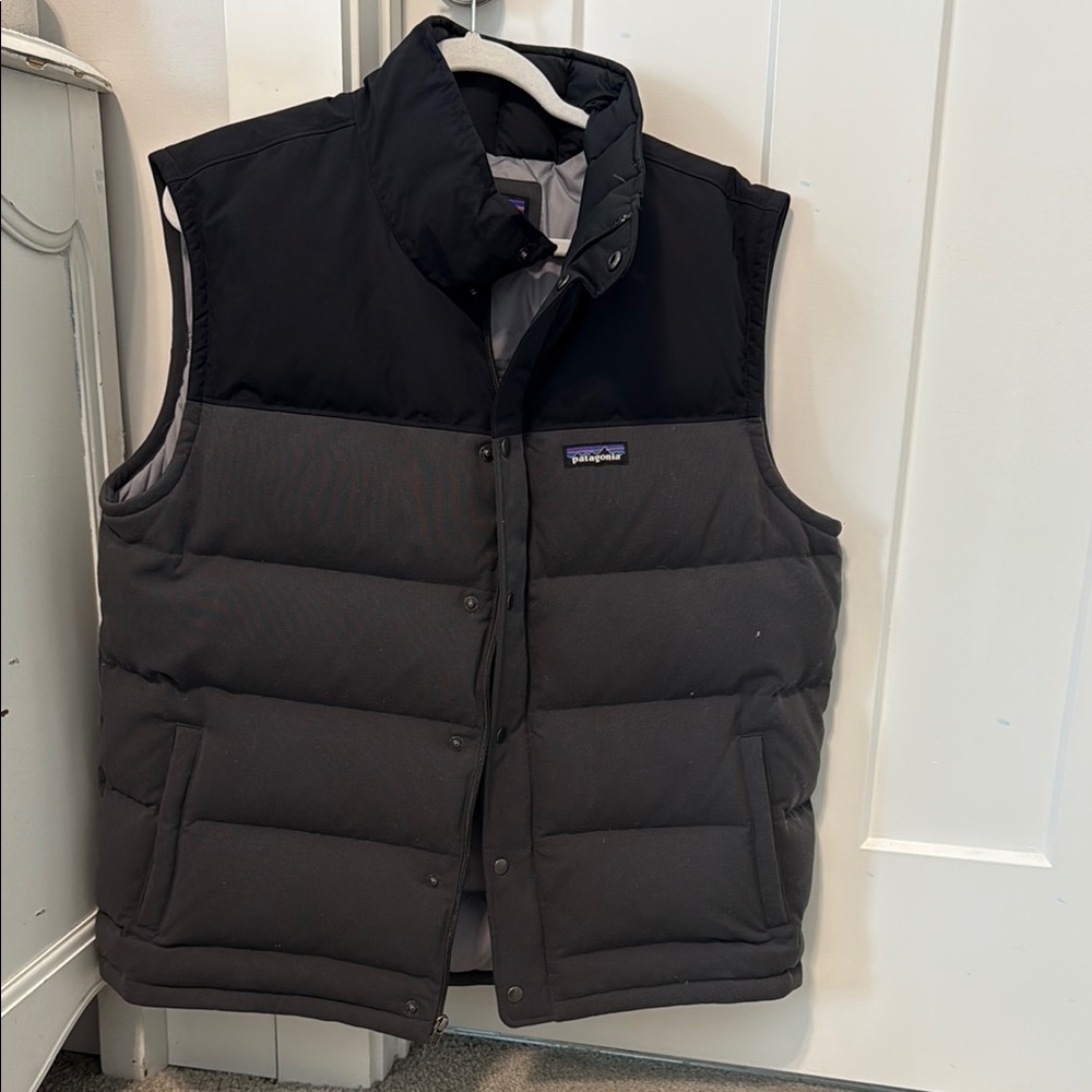 Patagonia Black Quilted Vest for Cold Weather